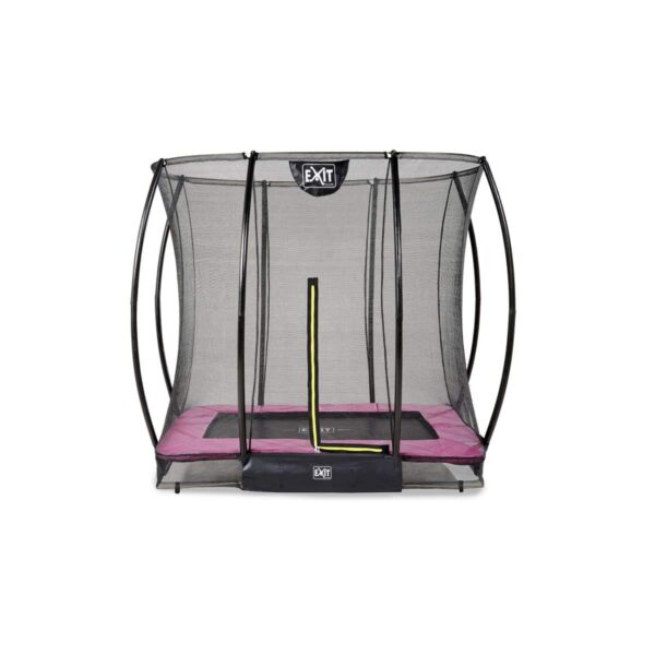 EXIT Silhouette inground trampoline 153x214cm met veiligheidsnet roze 12.95.57.60 0