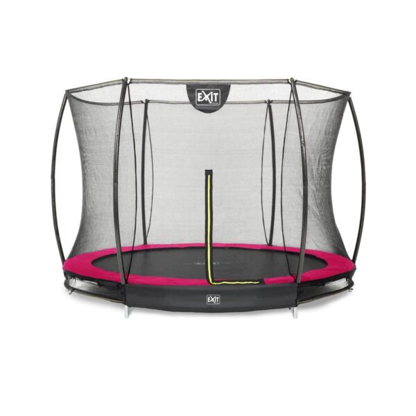 EXIT Silhouette inground trampoline o244cm met veiligheidsnet roze 12.95.08.60 0