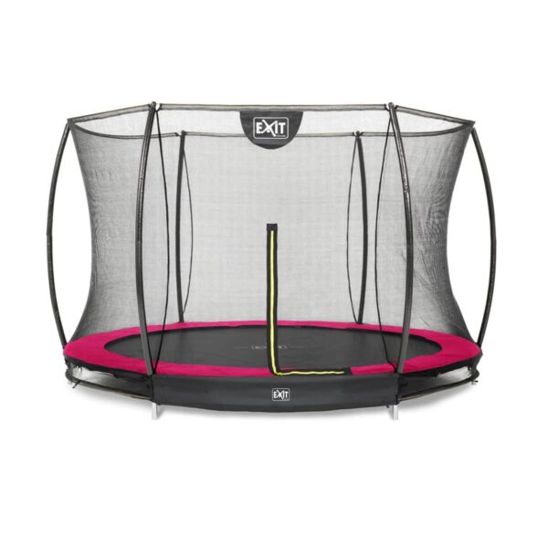 EXIT Silhouette inground trampoline o305cm met veiligheidsnet roze 12.95.10.60 0
