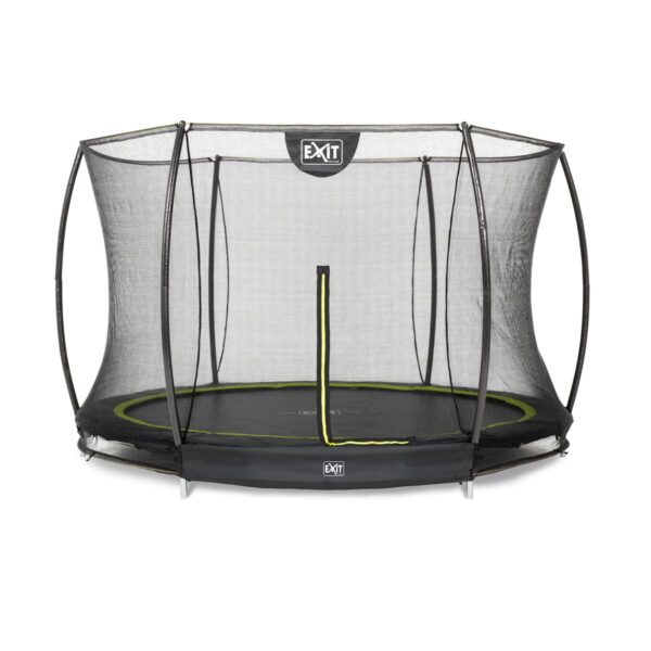 EXIT Silhouette inground trampoline o305cm met veiligheidsnet zwart 12.95.10.00 0