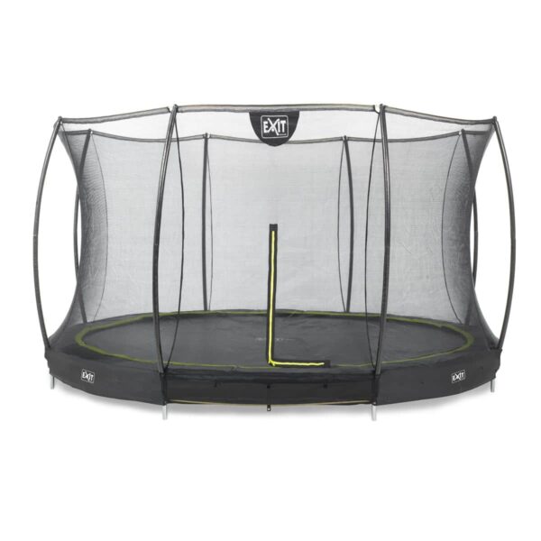 EXIT Silhouette inground trampoline o366cm met veiligheidsnet zwart 12.95.12.00 0